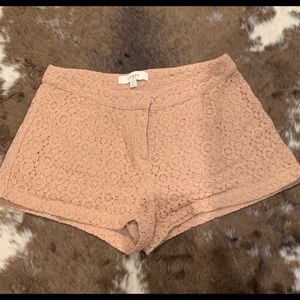 Umbee Light Mauve/Nude Lace Shorts